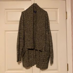 Chaps Open Front Cardigan with pockets